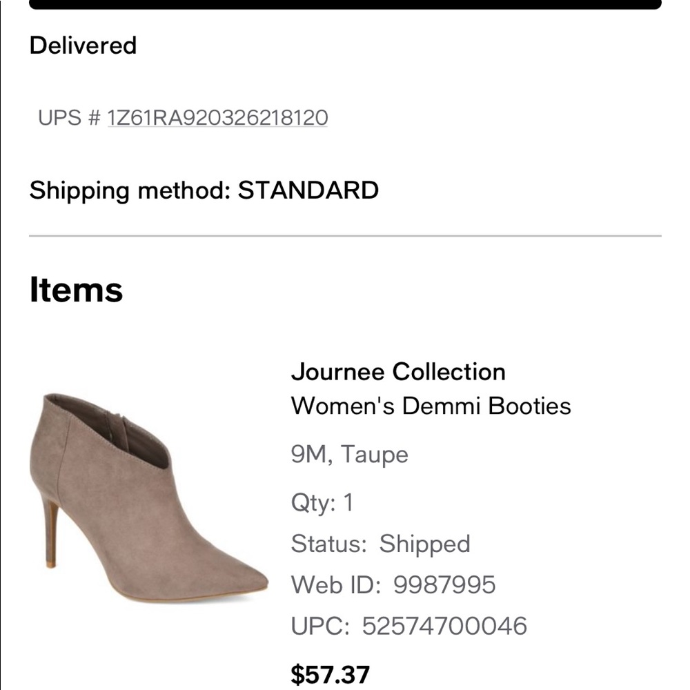 Women’s tan booties